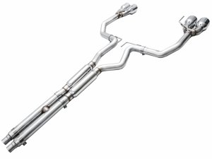 Ford Mustang Performance Exhaust - AWE Tuning - Track Edition Cat Back - Chrome Silver - 2024+ Ford Mustang Performance Exhaust - AWE Tuning - Track Edition Cat Back - Chrome Silver - 2024+